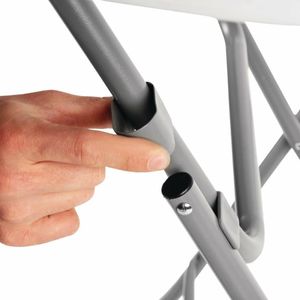 Bolero Round Poseur Folding Table White 800mm (Single) - DL046 - 3