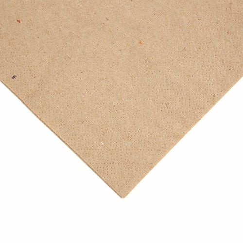Fiesta Recyclable Recycled Dinner Napkin Kraft 40x40cm 2ply 1/4 Fold (Pack of 2000) - FE242 - 2