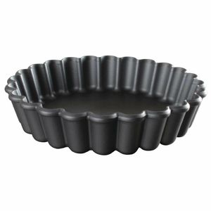 Matfer Bourgeat Exoglass Round Fluted Tartlet Mould 90mm (Pack of 12) - DN954 - 1