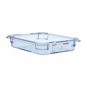 Araven ABS Food Storage Container Blue GN 1/2 65mm - GP583 - 1