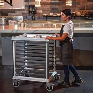 Cambro 2/1 Gastronorm Trolley 18 Pan Capacity Short - FP468 - 3