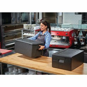 Cambro EPP Insulated Top Loading Food Pan Carrier 46 Litre With Large Handles - DW580 - 3