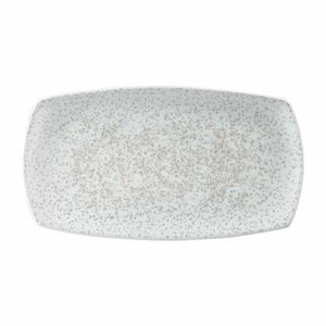 Churchill Menu Shades Caldera Rectangular Plates Chalk White 190 x 355mm - FA653 - 1