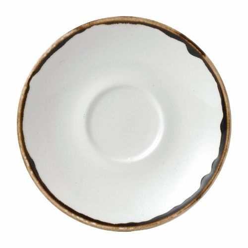 Dudson Harvest Natural Cappuccino Saucer 158mm (Pack of 12) - FE376 - 1