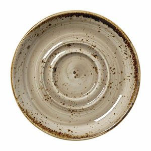 Steelite Craft Porcini Saucers Small Double-Well 118mm (Pack of 12) - VV1020 - 1