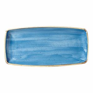 Churchill Stonecast Rectangular Plate Cornflower Blue 295 x 150mm - DF772 - 1