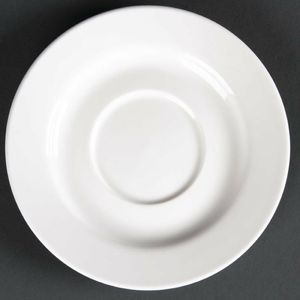 Olympia Lumina Round Saucers 143mm (Pack of 6) - CD646 - 1