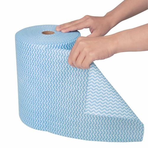 Nisbets Essentials Non-Woven Cloths Blue (Roll of 300) - FB968 - 5