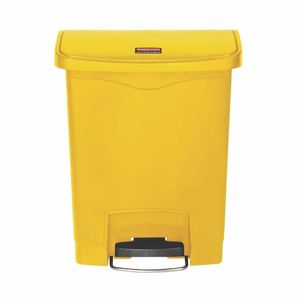 Rubbermaid Slim Jim Step on Bin Front Pedal 30Ltr Yellow - CW581 - 3