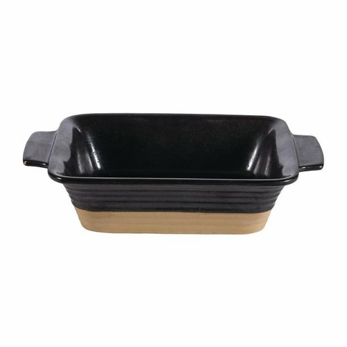 Churchill Black Igneous Stoneware Rectangle Dish 170mm (Pack of 6) - DY787 - 3