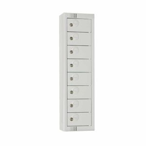 Elite Personal Effects Locker 8 Door Grey Camlock - CF754-CF - 1