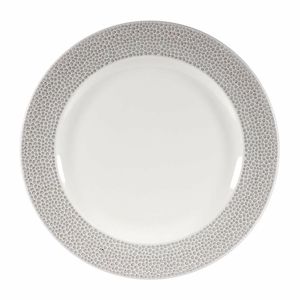 Churchill Isla Footed Plate Shale Grey 276mm (Pack of 12) - DY861 - 1