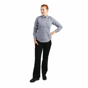 Chef Works Womens Gingham Shirt Black S - B217-S - 3