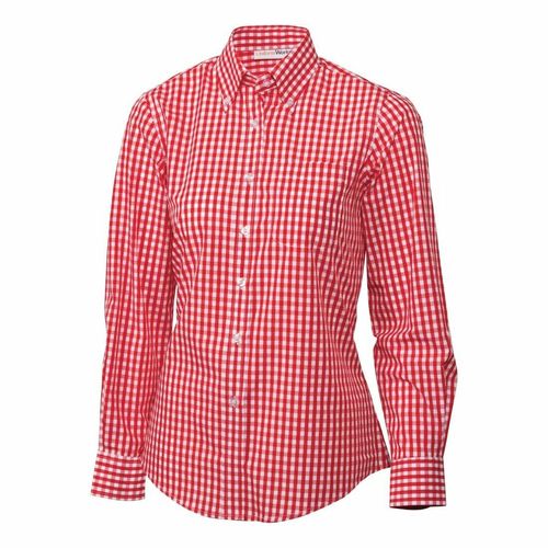 Chef Works Womens Gingham Shirt Red S - B216-S - 3