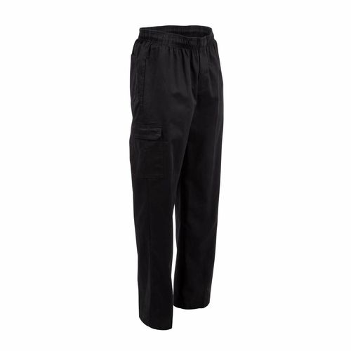 Chef Works Unisex Slim Fit Cargo Chefs Trousers Black M - B222-M - 3