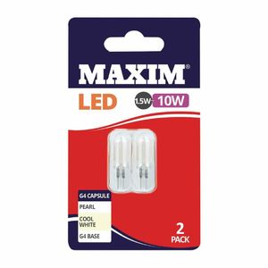 Maxim LED G4 Cool White Light Bulb 1.5/10w (Pack of 2) - FW516 - 1
