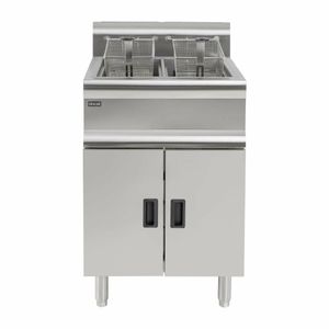 Lincat Twin Tank Twin Basket Free Standing Natural Gas Fryer J10 - E419-N - 3