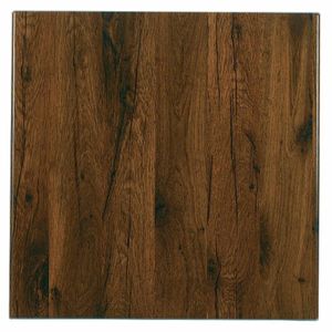 Werzalit Pre-drilled Square Table Top Antique Oak 800mm - GR515 - 1