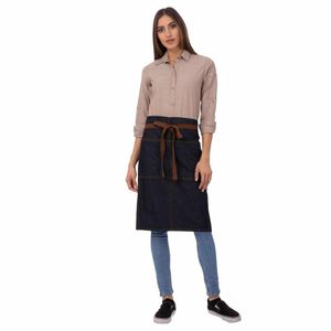 Chef Works Urban Memphis Bistro Apron Indigo - B345 - 1