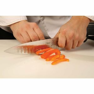 Mercer Culinary Genesis Precision Forged Chefs Knife Granton Edge Short Bolster 20.3cm - FW707 - 3