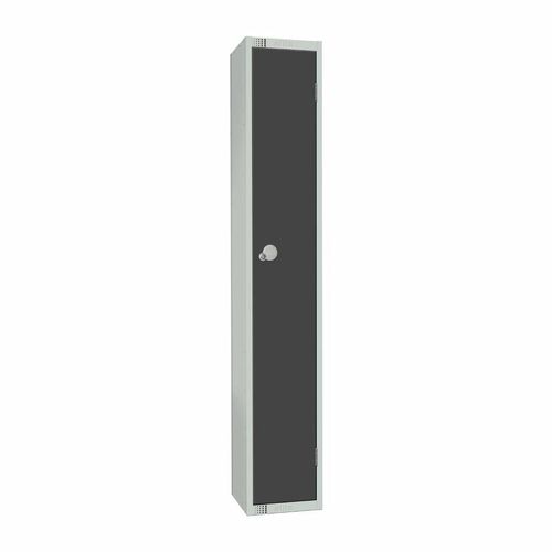 Elite Single Door Padlock Locker Graphite Grey - GR677-P - 1