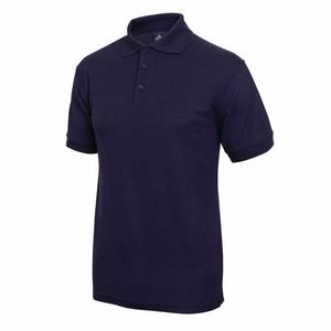 Polo Shirt Casual Slim Fit Navy Blue 2XL - A736-XXL - 1