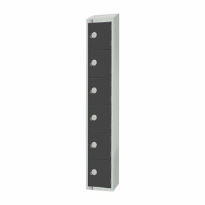 Elite Six Door Manual Combination Locker Locker Graphite Grey - GR682-CLS - 3