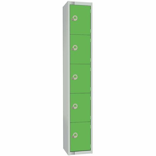 Elite Five Door Electronic Combination Locker Green - CG619-EL - 1