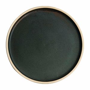 Olympia Canvas Flat Round Plate Green Verdigris 250mm (Pack of 6) - FA322 - 1