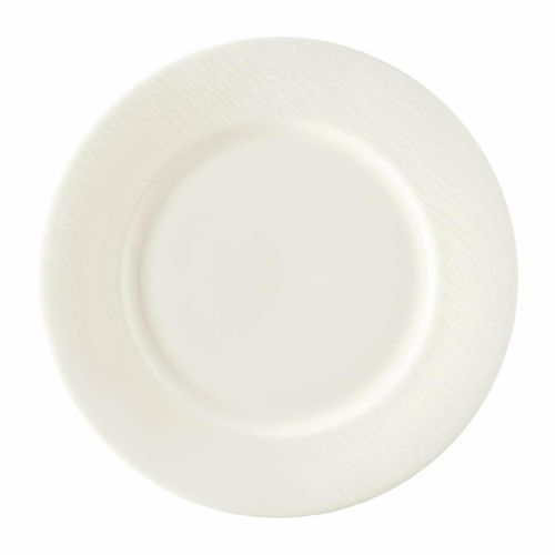 Royal Crown Derby Bark White Flat Rim Plate 215mm (Pack of 6) - FE041 - 1