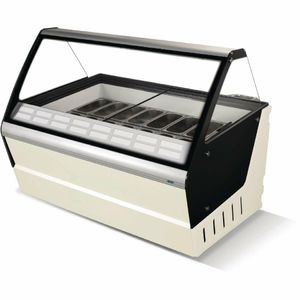 Crystal Optimus 16 Pan Ice Cream Display Counter - CK647 - 1