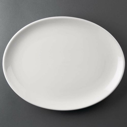 Olympia Athena Oval Coupe Plates 305 x 241 mm (Pack of 6) - CC212 - 1