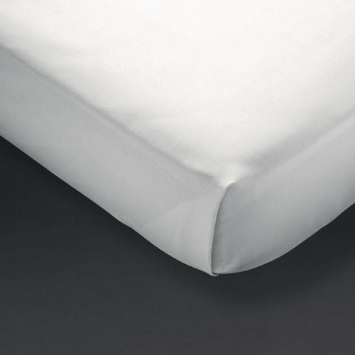 Mitre Essentials Pyramid Flat Sheet White Double - GT828 - 1