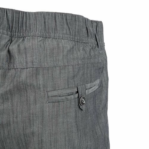 Chef Works Urban Jogger 257 Black and White Fine Stripe Size M - BB300-M - 8