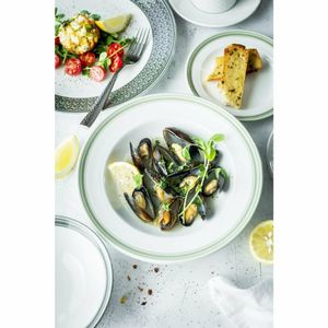 Steelite Bead Sage Pasta Plates 240mm (Pack of 12) - VV2657 - 3