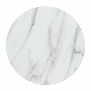 Bolero Pre-drilled Round Table Top Marble Effect 600mm - DT445 - 1