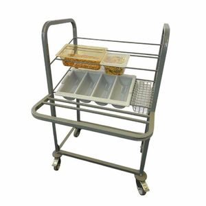Craven Steel Condiment, Cutlery and Tray Dispense Trolley - CD510 - 1