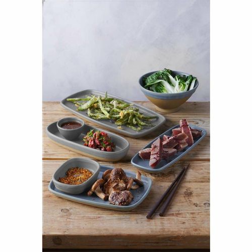 Churchill Emerge Oslo Oblong Plate Blue 222x152mm (Pack of 6) - FS952 - 4