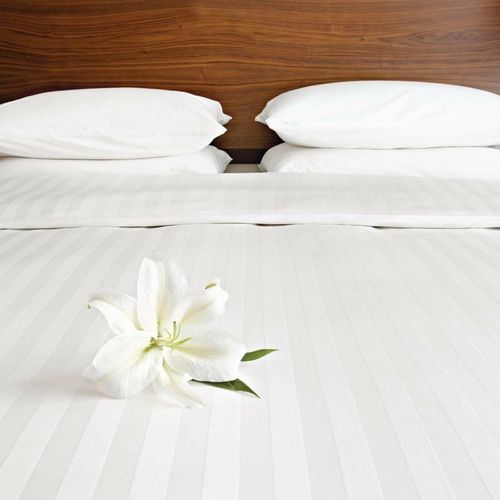 Mitre Comfort Satin Duvet Cover Oatmeal Single - GU137 - 1