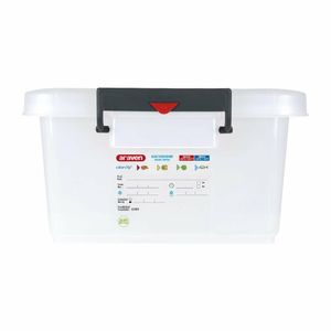 Araven Polypropylene Food Storage Container with Colour Clips 40Ltr - J244 - 1