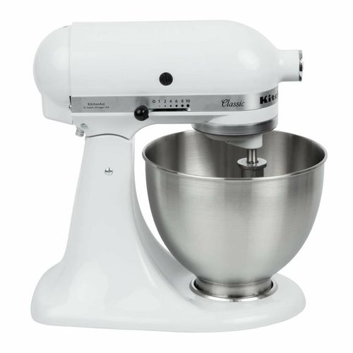 KitchenAid K45 Classic Tilt-Head Stand Mixer 4.3Ltr White 5K45SSBWH - J400 - 1