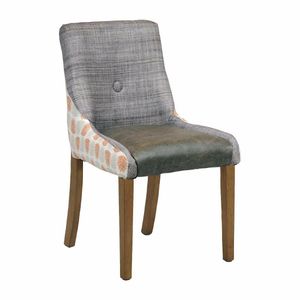 Bath Dining Chair Weather Oak with Alfresco Mandarin Back Saddle Ash Seat - 1
