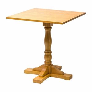 Oxford Soft Oak Pedestal Square Table 700x700mm - 1