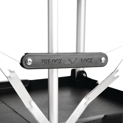 Vogue 3 Tier PP Folding Trolley Black - 4