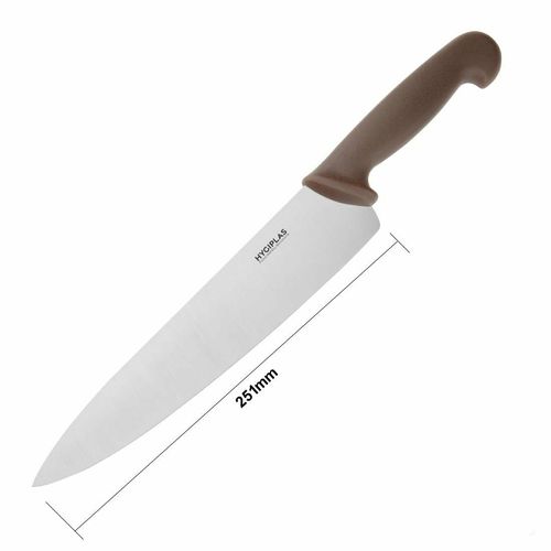 Hygiplas Cooks Knife Brown 25.4cm - 5
