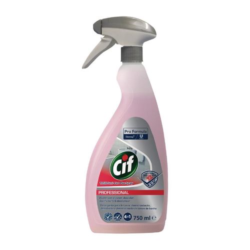 Cif Pro Formula 4-in-1 Washroom Cleaner and Disinfectant Ready To Use 750ml - CX872 - 1