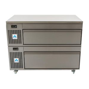 Adande Counter Fridge Freezer Double Drawer VCS2/CW - CU160 - 1