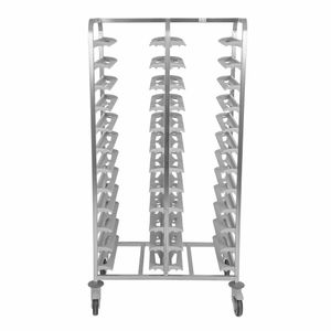 Matfer Bourgeat 24 Tray Cafeteria Trolley Grey - CX729 - 3