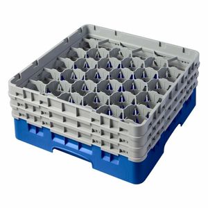 Cambro Camrack Blue 30 Compartments Max Glass Height 174mm - CZ135 - 1