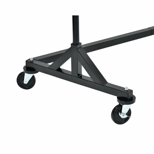 Black Garment Rail with 20 Grey Hangers - DP708 - 3